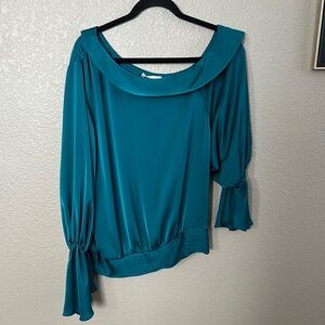 Ramy Brook Blue Blouse Chic and Versatile